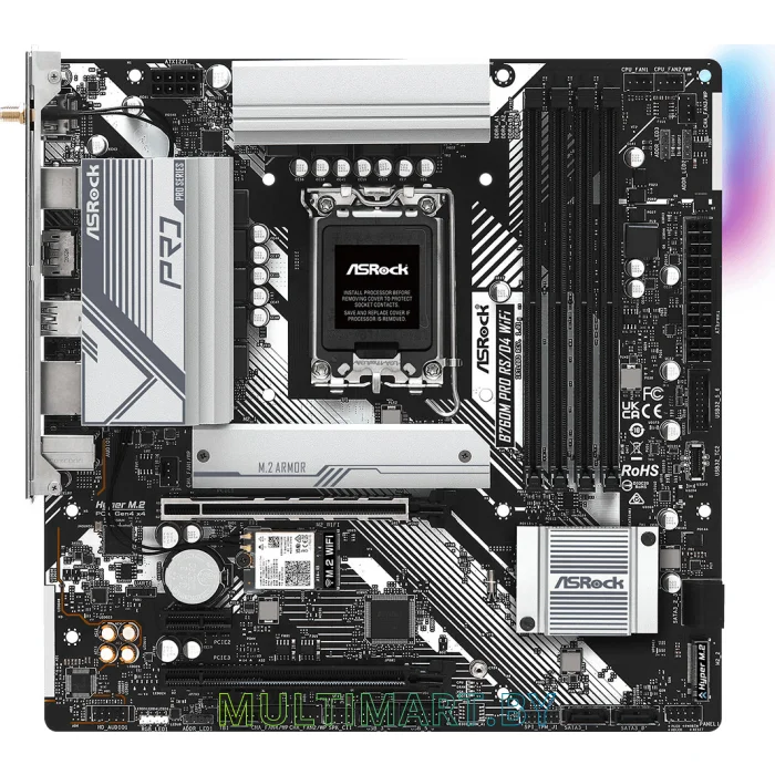 Материнская плата ASRock B760M Pro RS/D4 WiFi